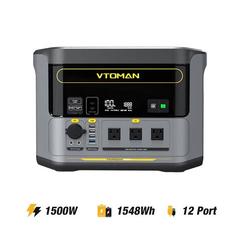 vtoman 1500|VTOMAN 1500W Solar Generator with 110W Panels。